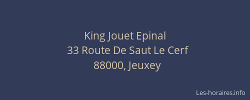 King Jouet Epinal