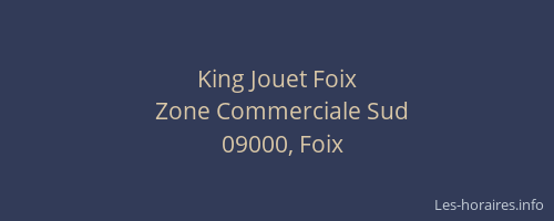 King Jouet Foix