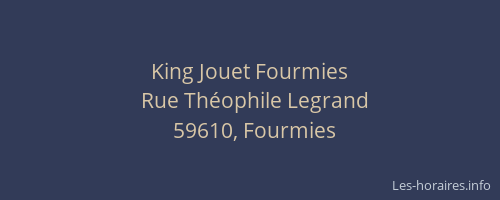 King Jouet Fourmies