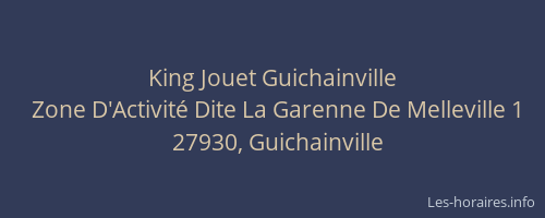King Jouet Guichainville