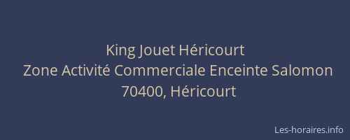 King Jouet Héricourt