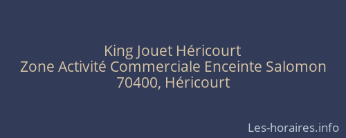 King Jouet Héricourt