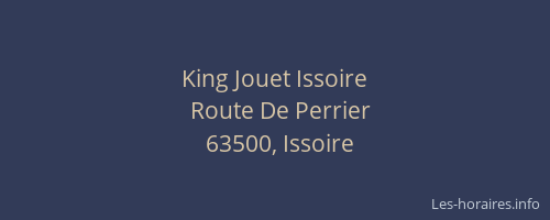 King Jouet Issoire