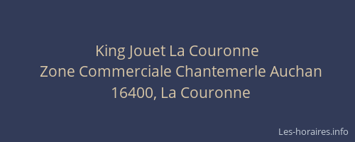 King Jouet La Couronne