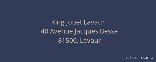King Jouet Lavaur
