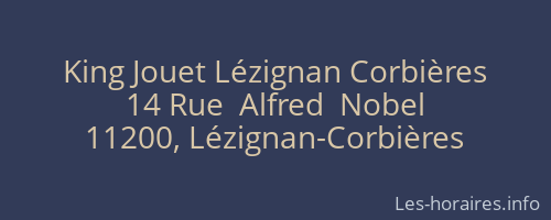 King Jouet Lézignan Corbières