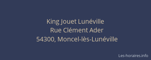 King Jouet Lunéville