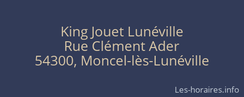 King Jouet Lunéville