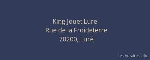King Jouet Lure