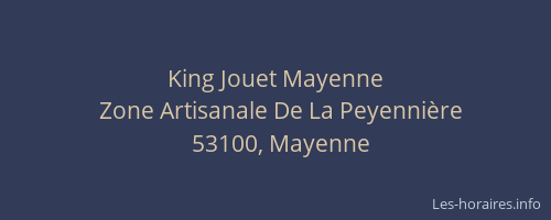 King Jouet Mayenne