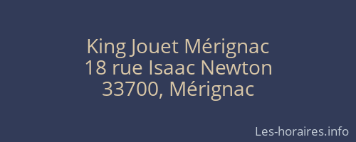 King Jouet Mérignac