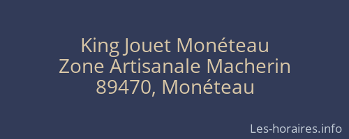 King Jouet Monéteau