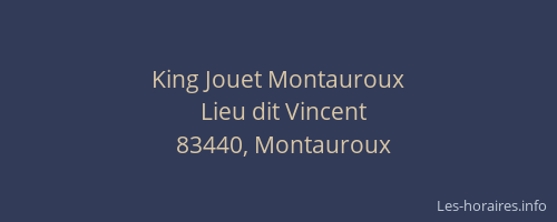 King Jouet Montauroux