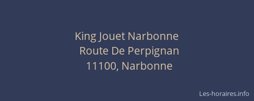 King Jouet Narbonne