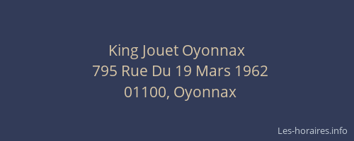 King Jouet Oyonnax