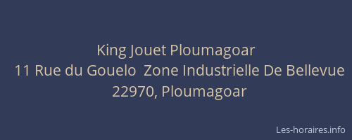 King Jouet Ploumagoar