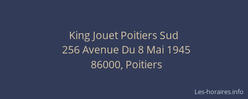King Jouet Poitiers Sud