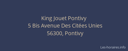 King Jouet Pontivy