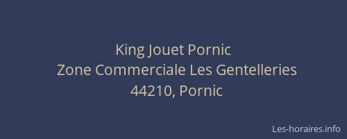 King Jouet Pornic
