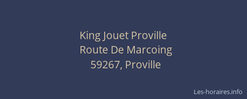 King Jouet Proville