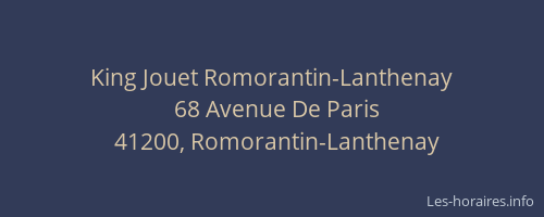 King Jouet Romorantin-Lanthenay