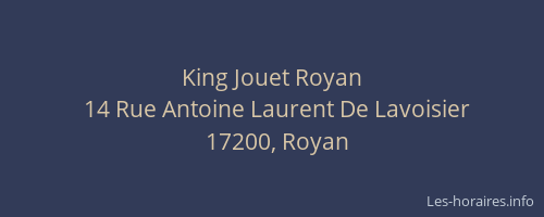 King Jouet Royan