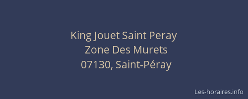 King Jouet Saint Peray