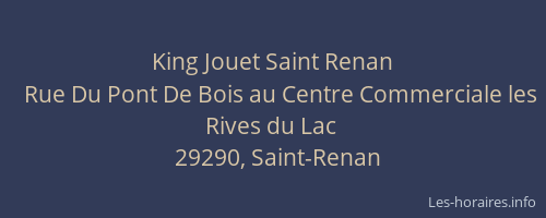 King Jouet Saint Renan