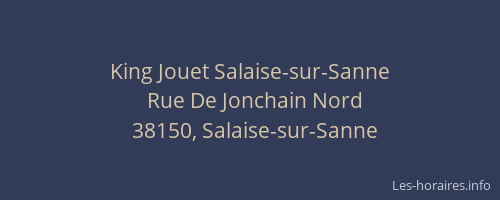 King Jouet Salaise-sur-Sanne