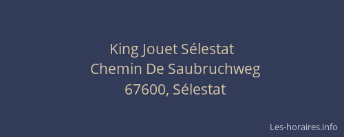King Jouet Sélestat