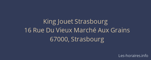 King Jouet Strasbourg