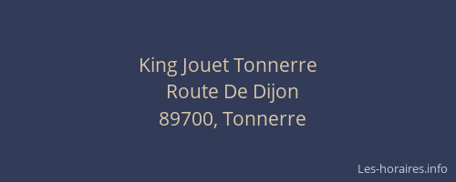 King Jouet Tonnerre