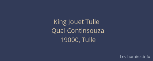 King Jouet Tulle