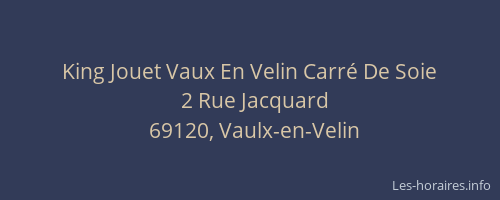 King Jouet Vaux En Velin Carré De Soie