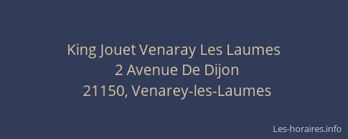 King Jouet Venaray Les Laumes