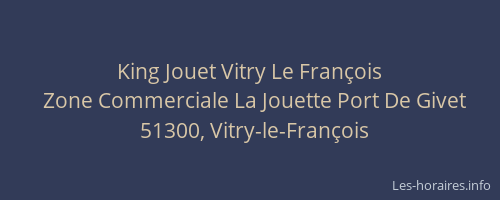 King Jouet Vitry Le François
