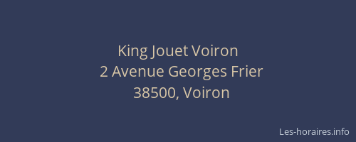 King Jouet Voiron