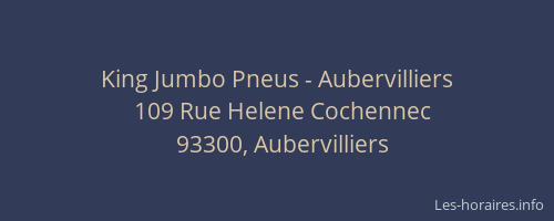 King Jumbo Pneus - Aubervilliers