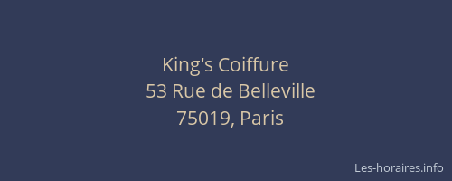 King's Coiffure