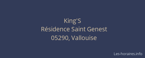 King'S