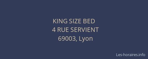 KING SIZE BED