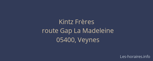Kintz Frères