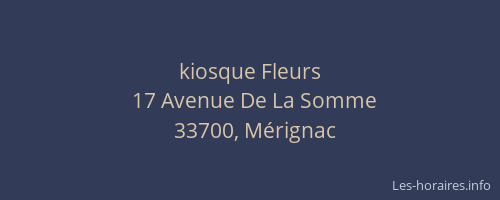 kiosque Fleurs