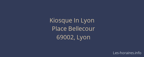 Kiosque In Lyon