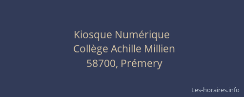 Kiosque Num&eacute;rique