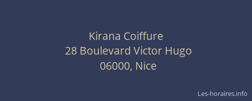 Kirana Coiffure