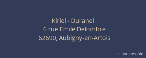 Kiriel - Duranel