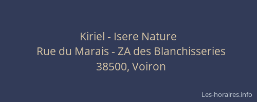 Kiriel - Isere Nature