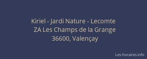 Kiriel - Jardi Nature - Lecomte