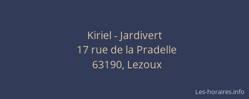 Kiriel - Jardivert